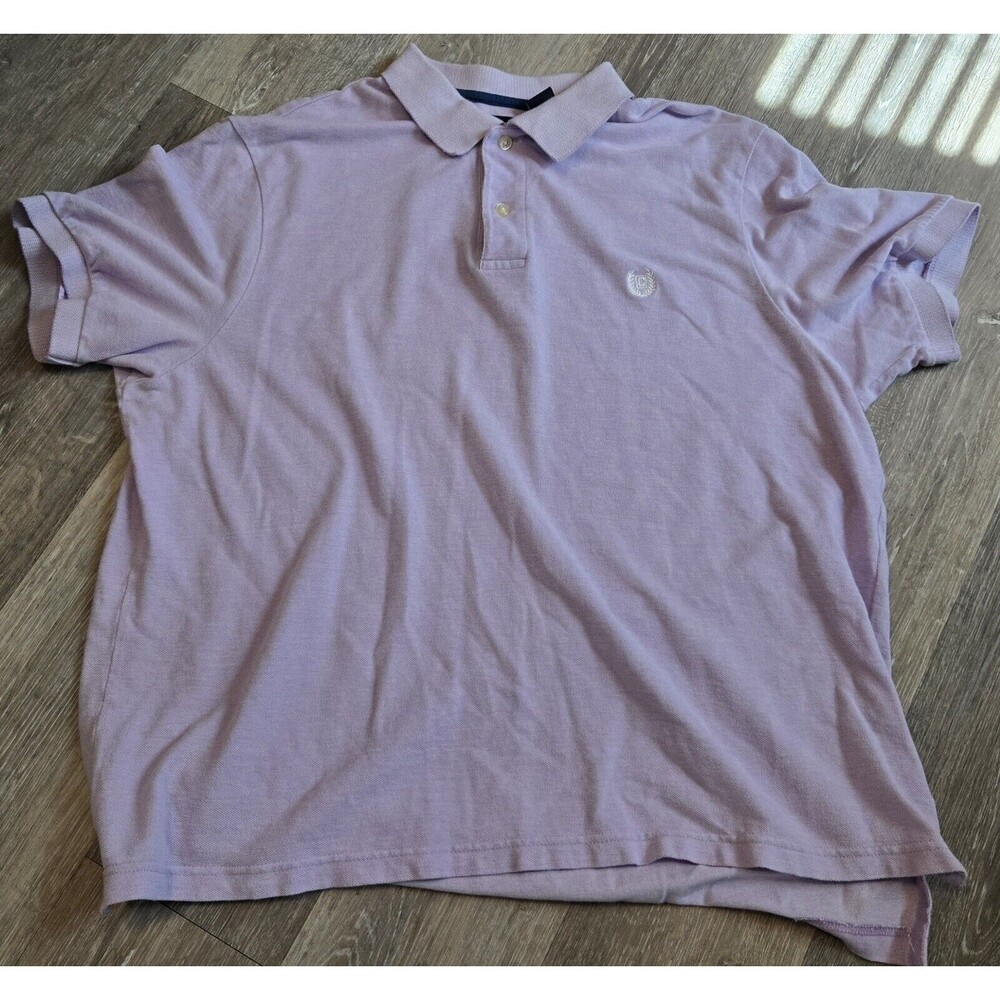 Chaps XL Lavender Polo Shirt Natural Stretch Short Sleeve Casual Top‎